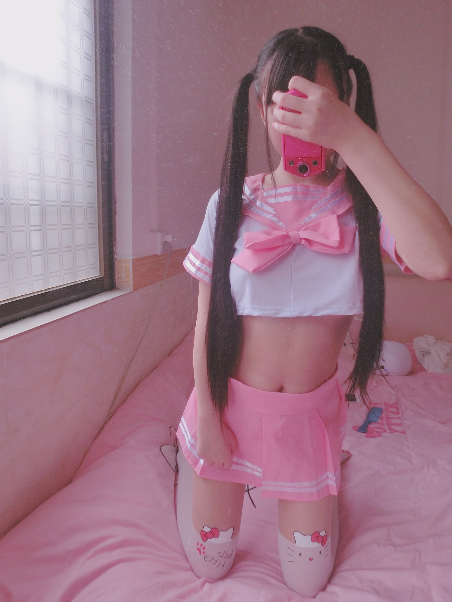 萌百醬--JK學生制服(粉)
