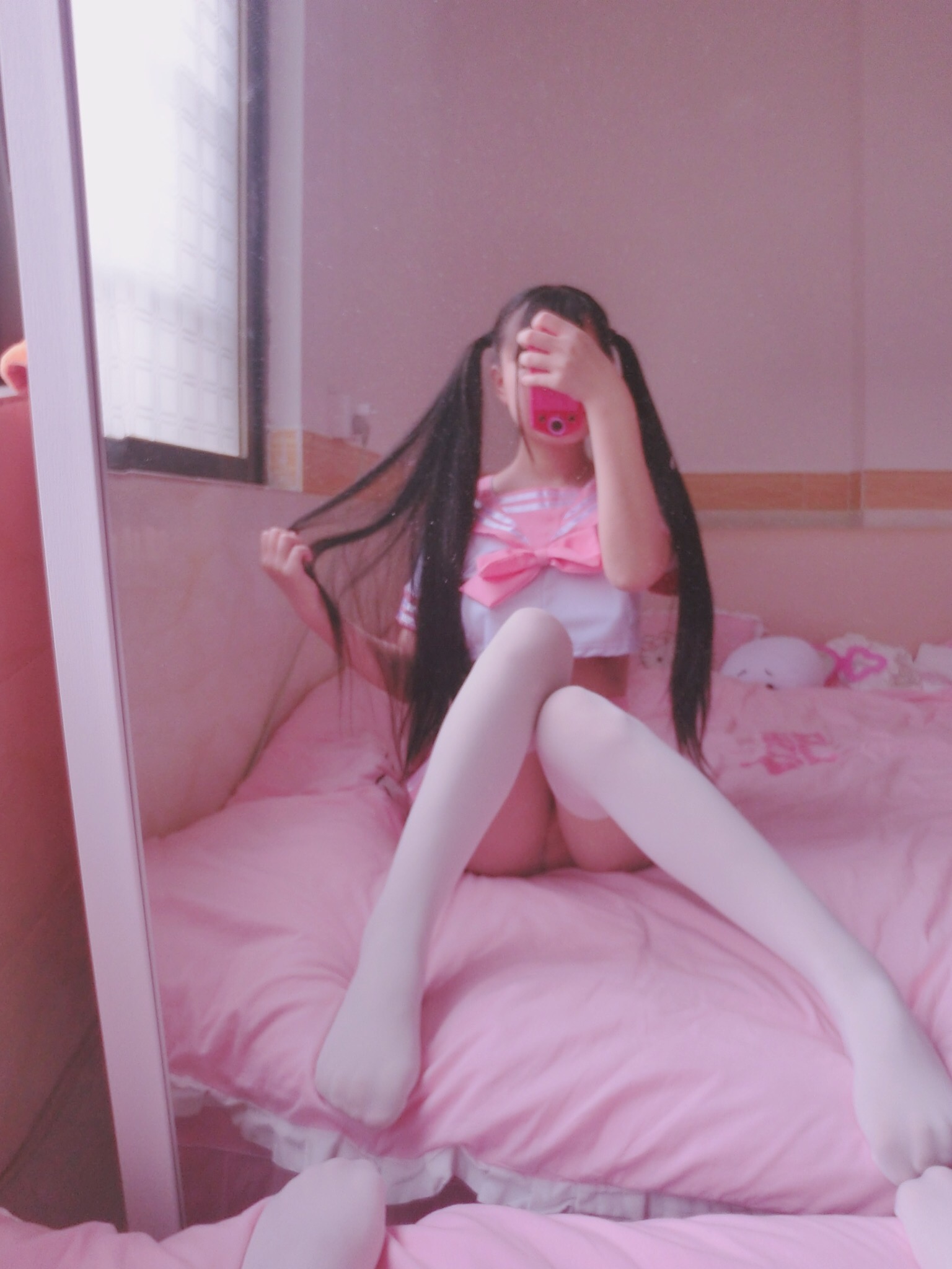 萌百醬--JK學生制服(粉)