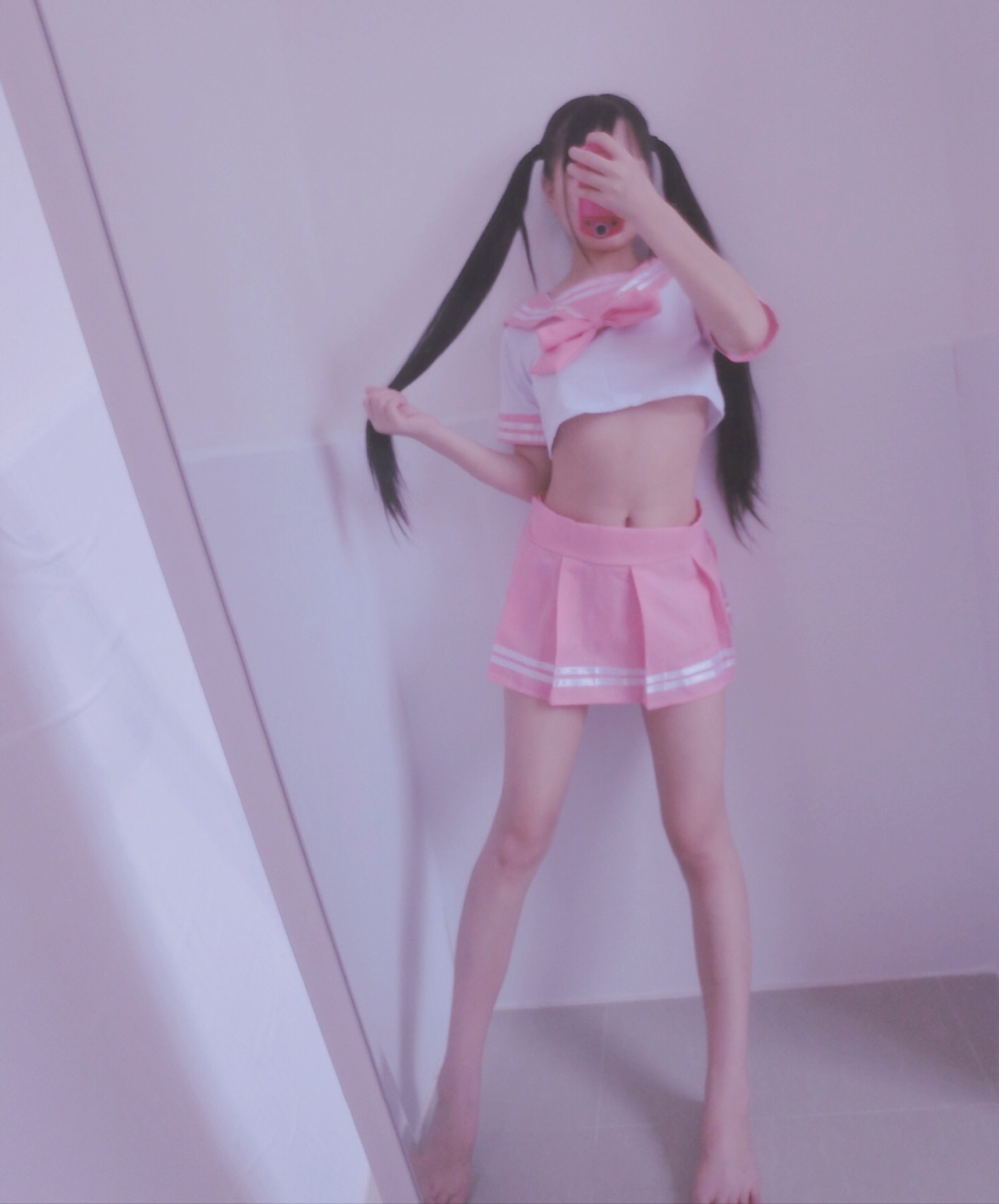 萌百醬--JK學生制服(粉)