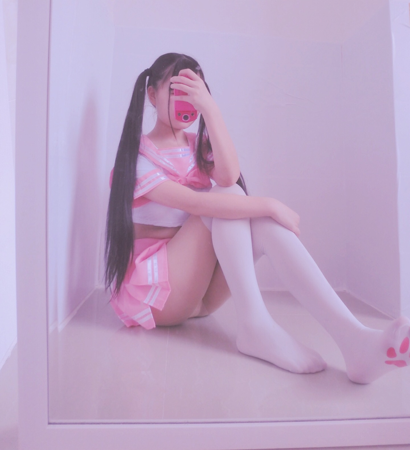 萌百醬--JK學生制服(粉)