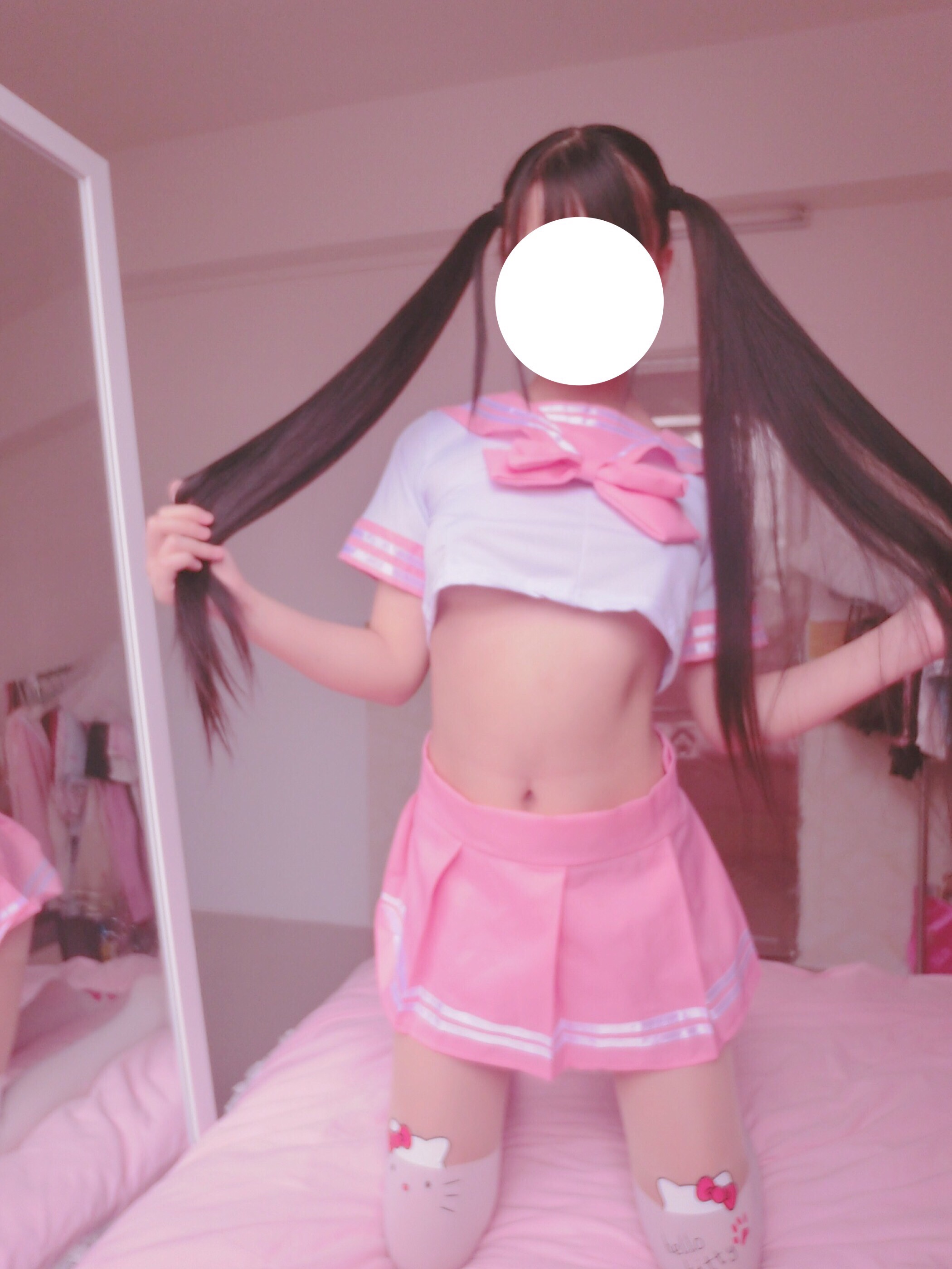 萌百醬--JK學生制服(粉)