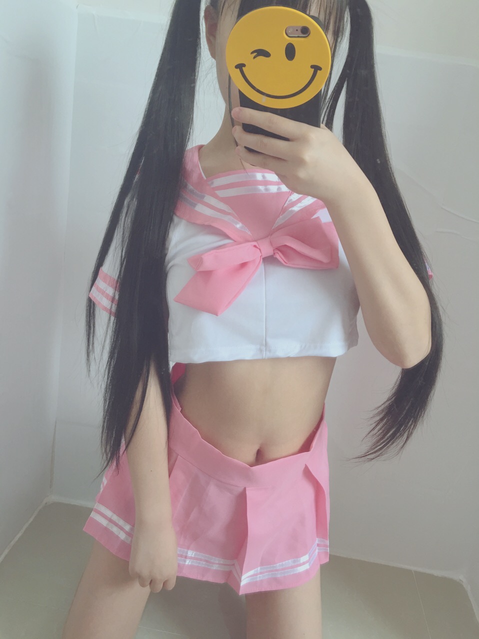 萌百醬--JK學生制服(粉)