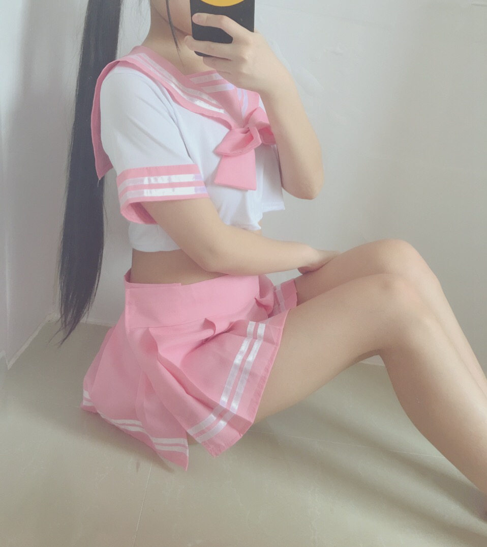 萌百醬--JK學生制服(粉)