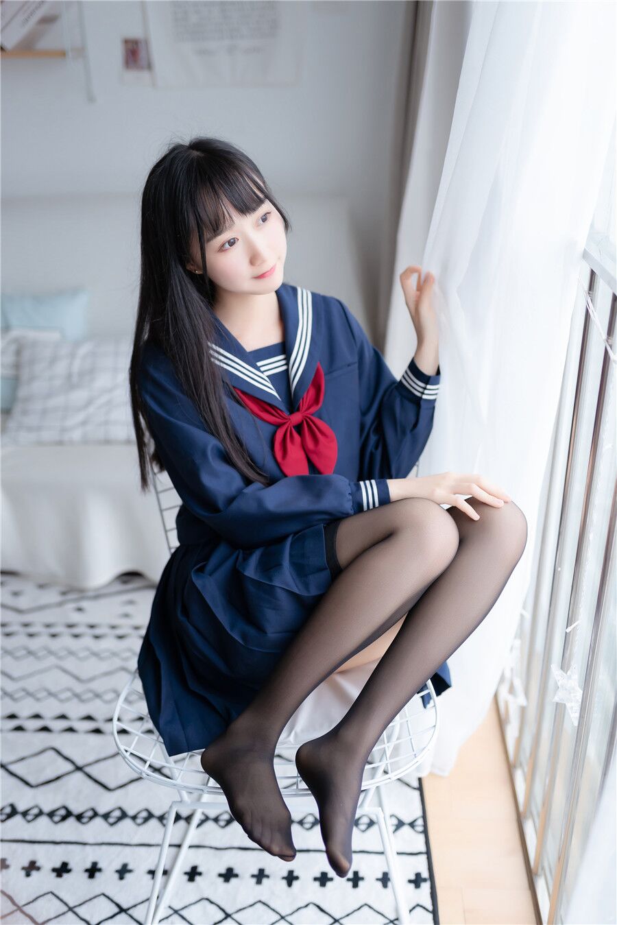水手裝 黑絲小姐姐寫真