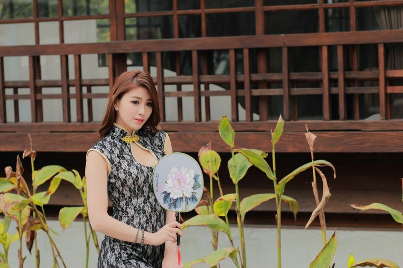 Model寫真系列長腿美模鄔育锜旗袍古典風高跟美腿