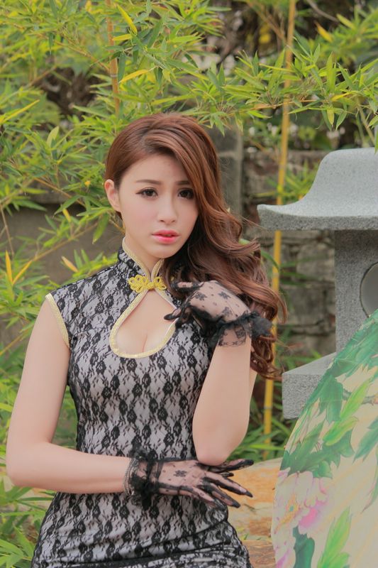 Model寫真系列長腿美模鄔育锜旗袍古典風高跟美腿
