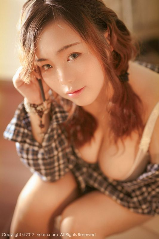 家居蘿莉米愛Demon格子襯衫半透內衣