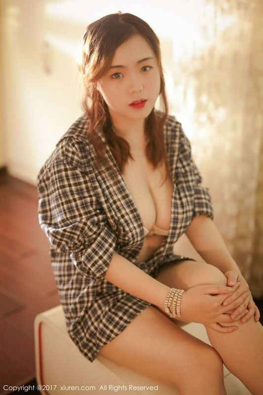 家居蘿莉米愛Demon格子襯衫半透內衣