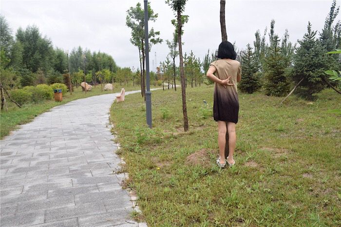 清晨適合露出，道具都準備好了