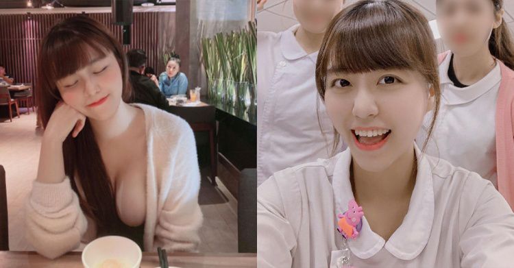 肉欲充滿！清純素人護理師大秀超巨雙球＋性感美臀太誘人：好想去看病_李佩瑾
