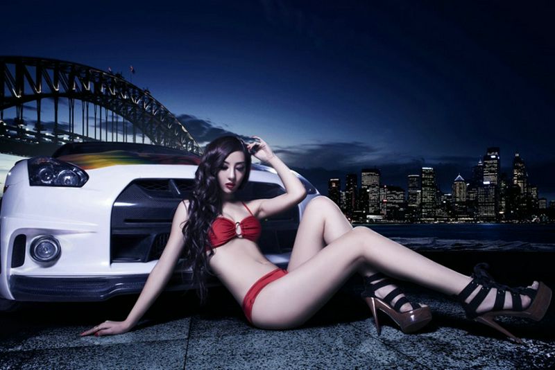首爾汽車展覽美女銷魂嬌媚誘惑寫真