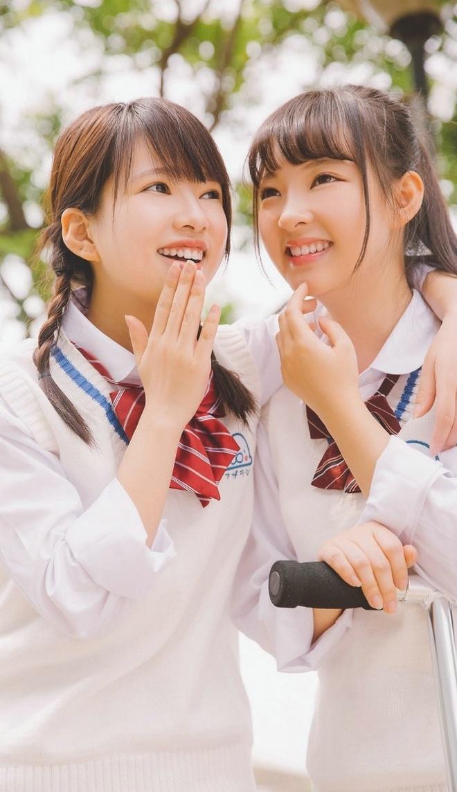 清純甜美學生妹清新迷人姐妹花清新粉嫩陽光俏皮唯美時尚寫真