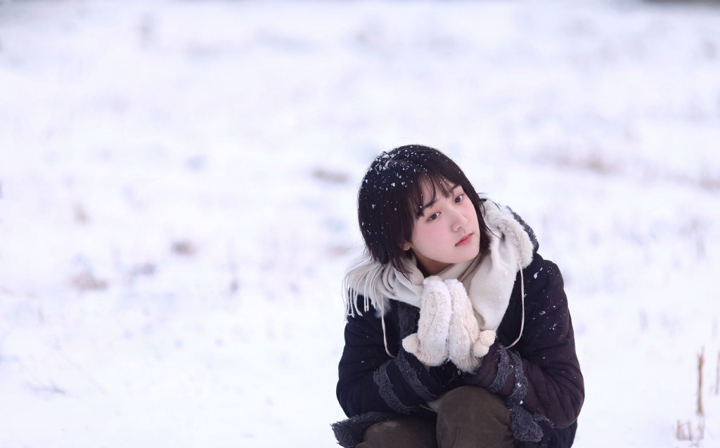 凌美仕清秀雪景純美寫真圖片