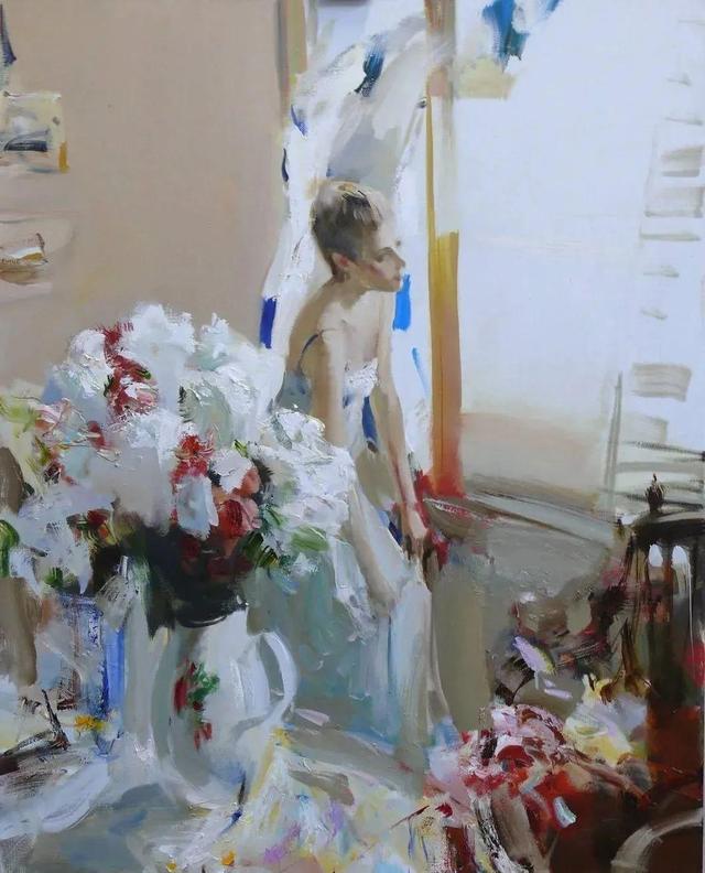 美女與綻放的鮮花——俄羅斯畫家Alexander Gorbikov個性油畫欣賞