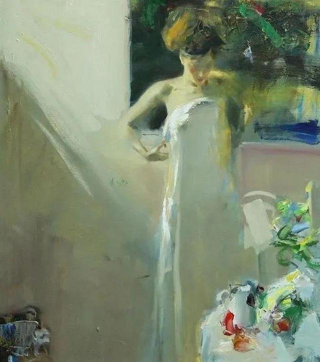 美女與綻放的鮮花——俄羅斯畫家Alexander Gorbikov個性油畫欣賞
