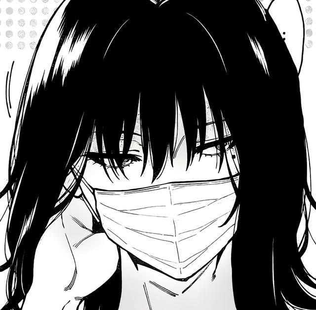 黑白動漫女頭高清頭像圖