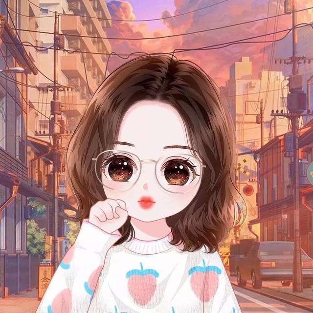 好運滿滿的卡通女生微信頭像，換上更顯可愛喔