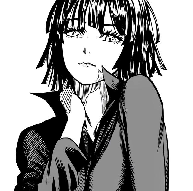 黑白動漫女頭高清頭像圖