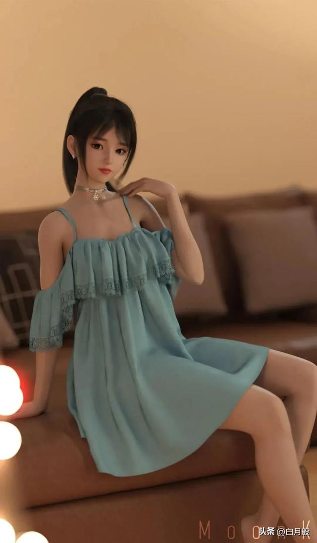3D建模美女插畫