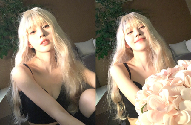 女星鞠婧祎罕曬性感照！穿緊身吊帶秀事業(yè)線，吐舌賣萌太俏皮