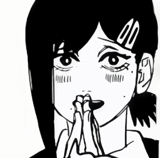黑白動漫女頭高清頭像圖