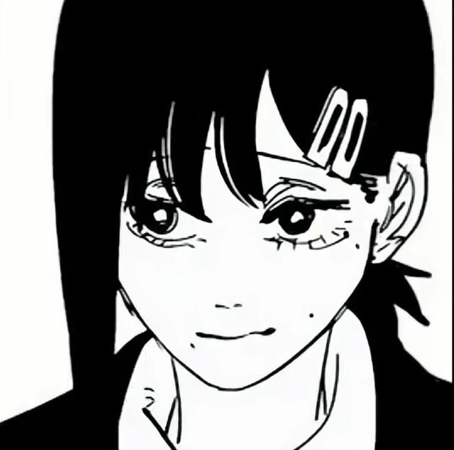 黑白動漫女頭高清頭像圖