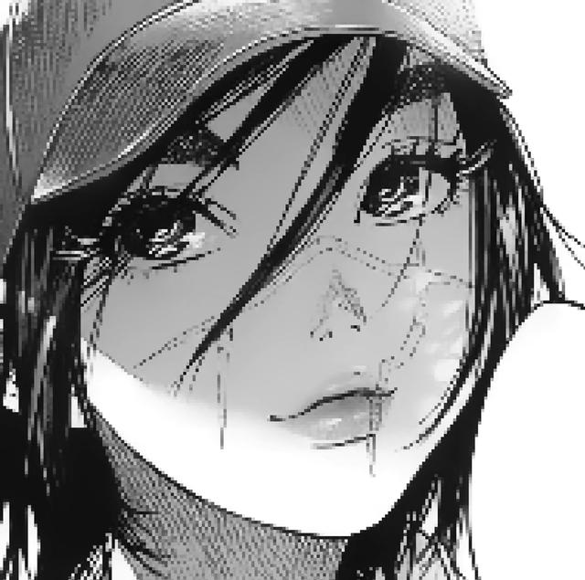 黑白動漫女頭高清頭像圖