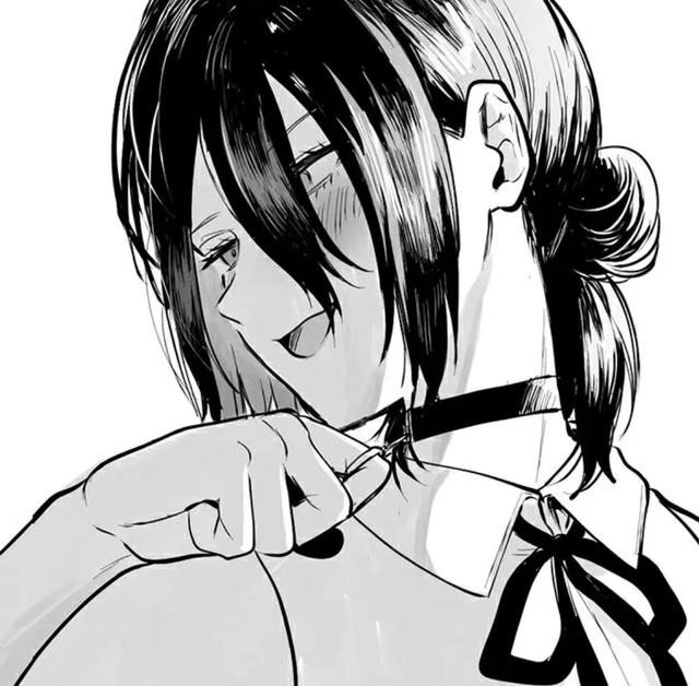 黑白動漫女頭高清頭像圖