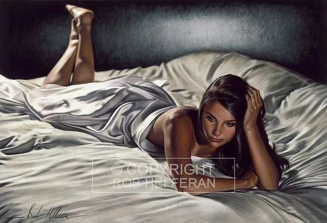 震撼！英國大師筆下超逼真美女人體，如影片般頂級質感，浪漫唯美