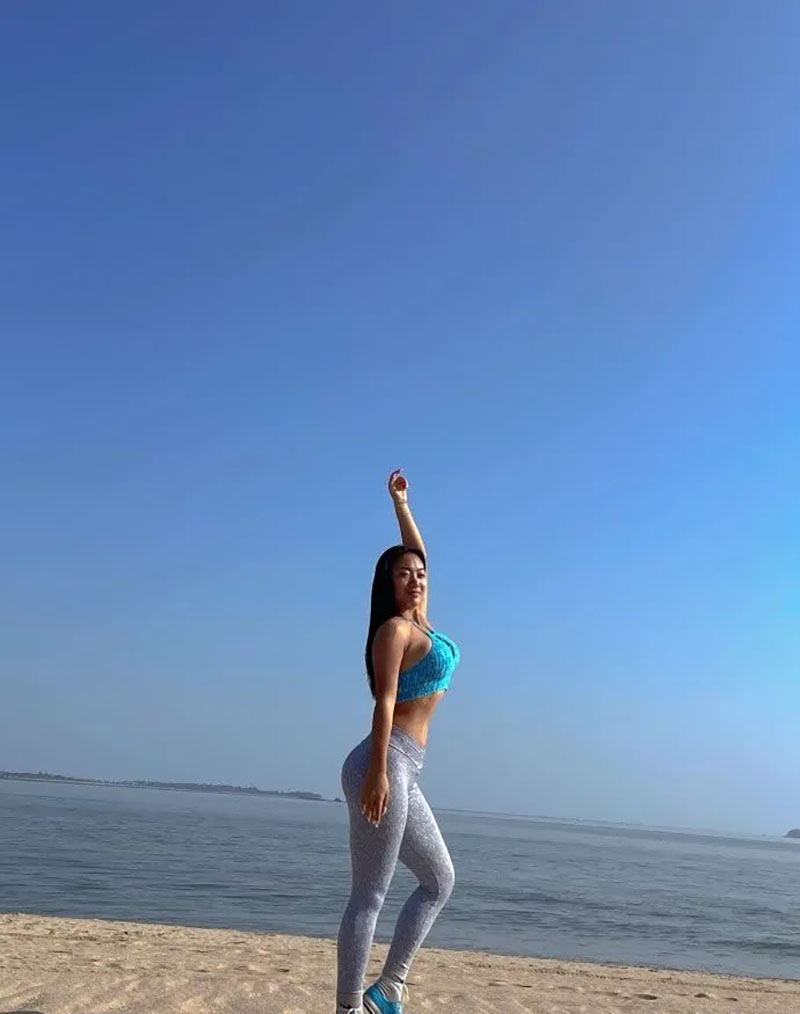 170cm長腿健美私教, 你敢說她不美