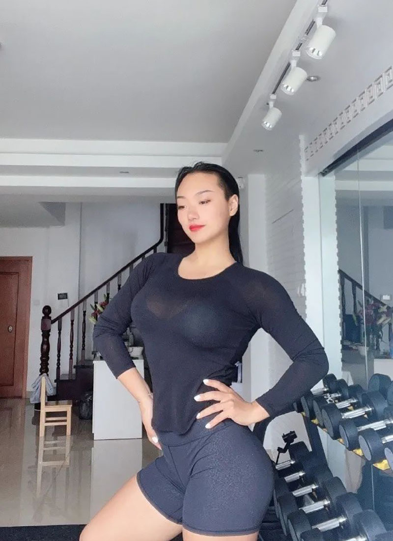 170cm長腿健美私教, 你敢說她不美