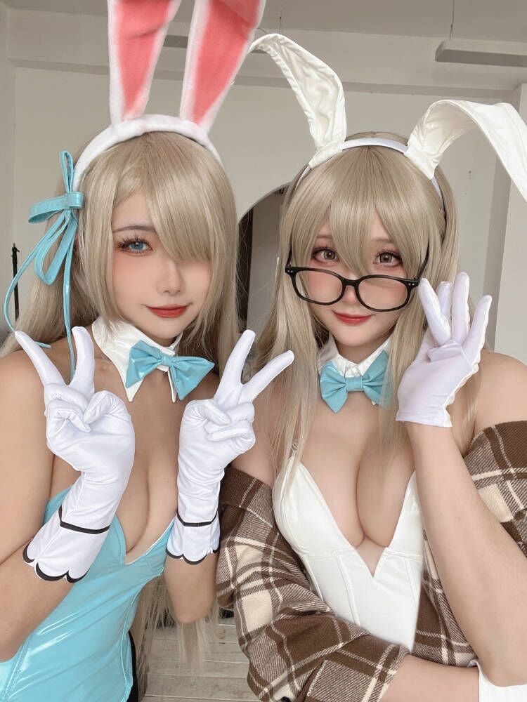 Momoko葵葵瓜希醬?BA兔兔cos雙人本