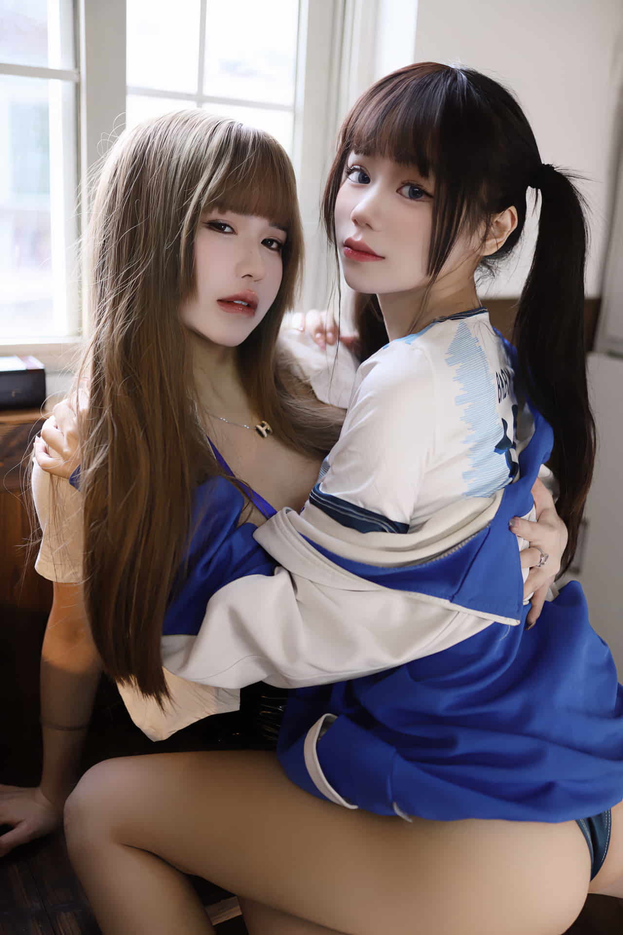 雙馬尾學生與老師