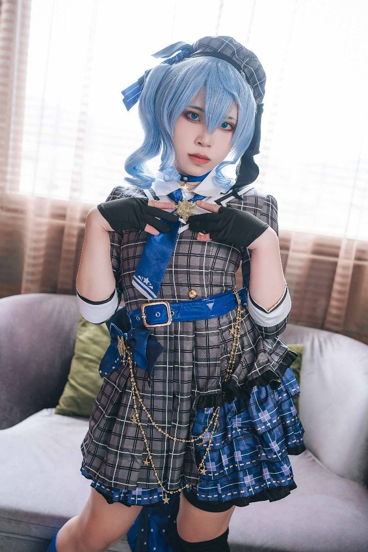 我推的虛擬偶像歌手Hoshimachi Suisei 三點全露cosplay coser_浵卡