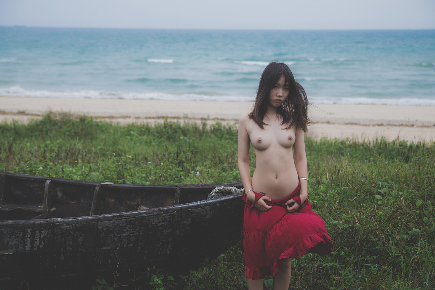 柚木的島嶼沙灘
