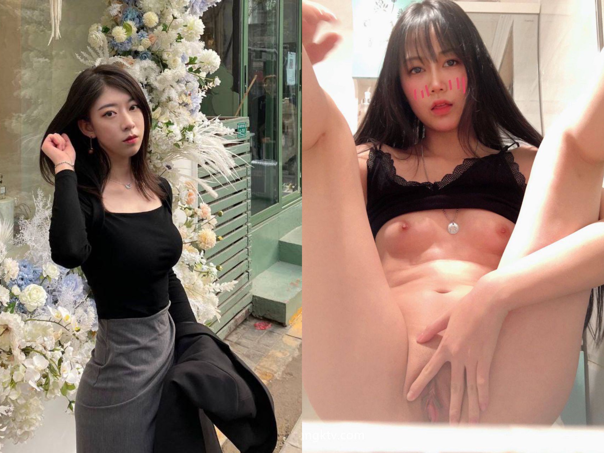 露臉反差婊，清純女神VS淫蕩母狗