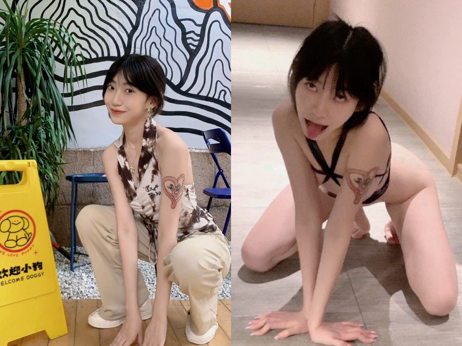 露臉反差婊，清純VS淫蕩