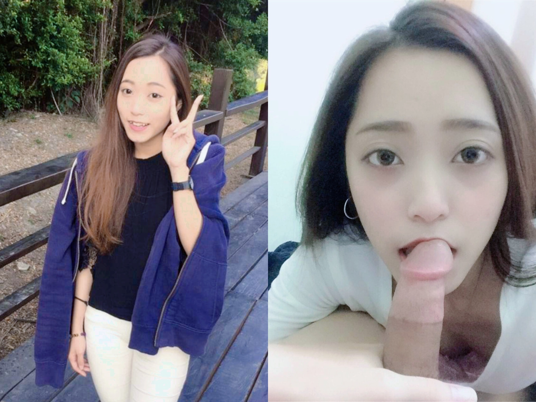 露臉反差婊，清純VS淫蕩