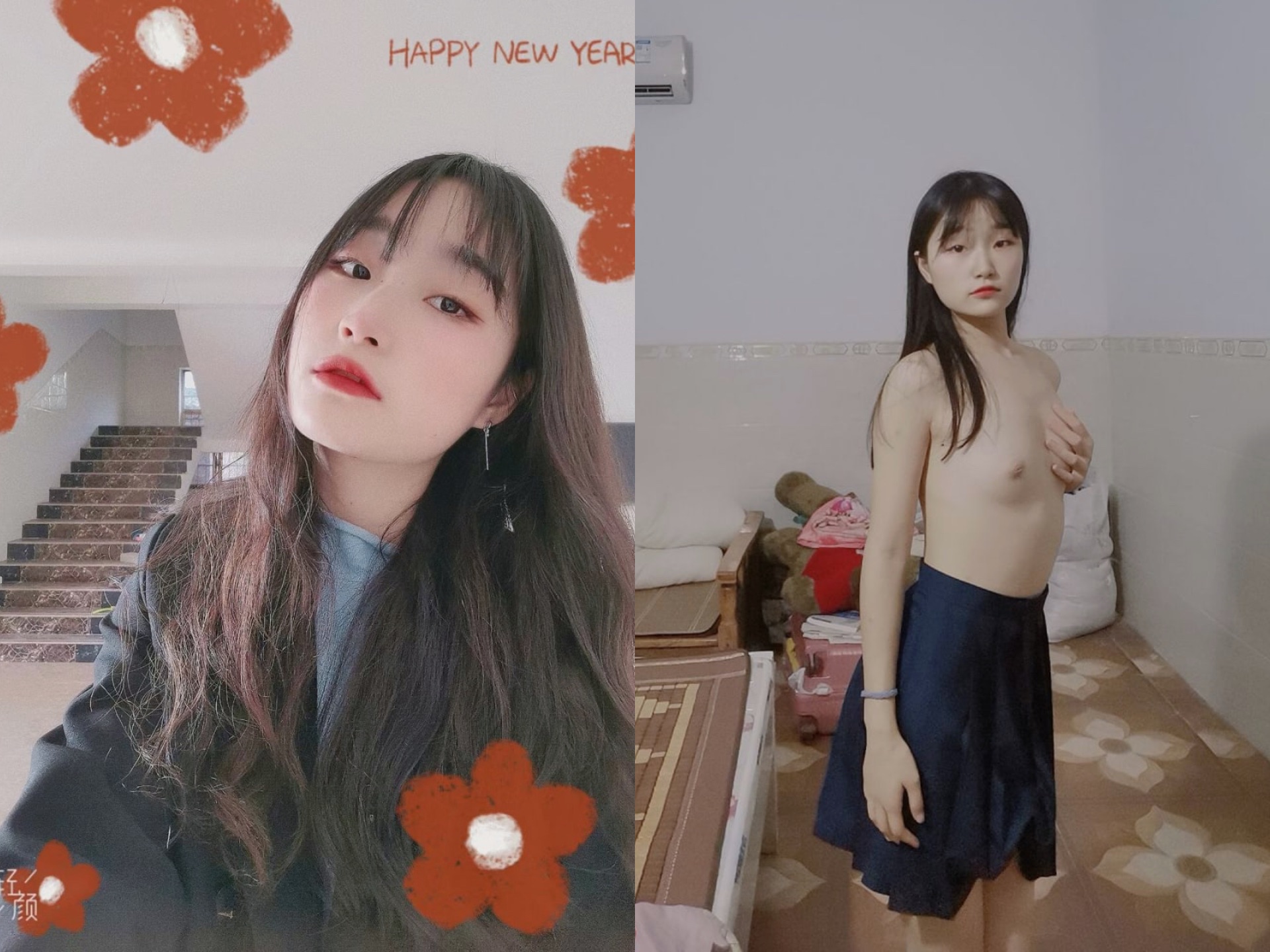 露臉反差婊 清純女神VS淫蕩母狗