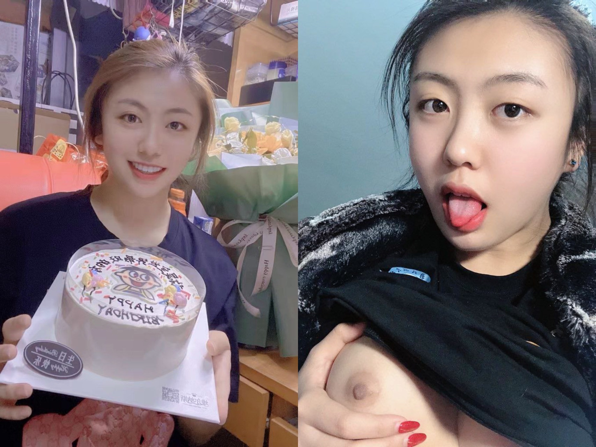 露臉反差婊 清純女神VS淫蕩母狗