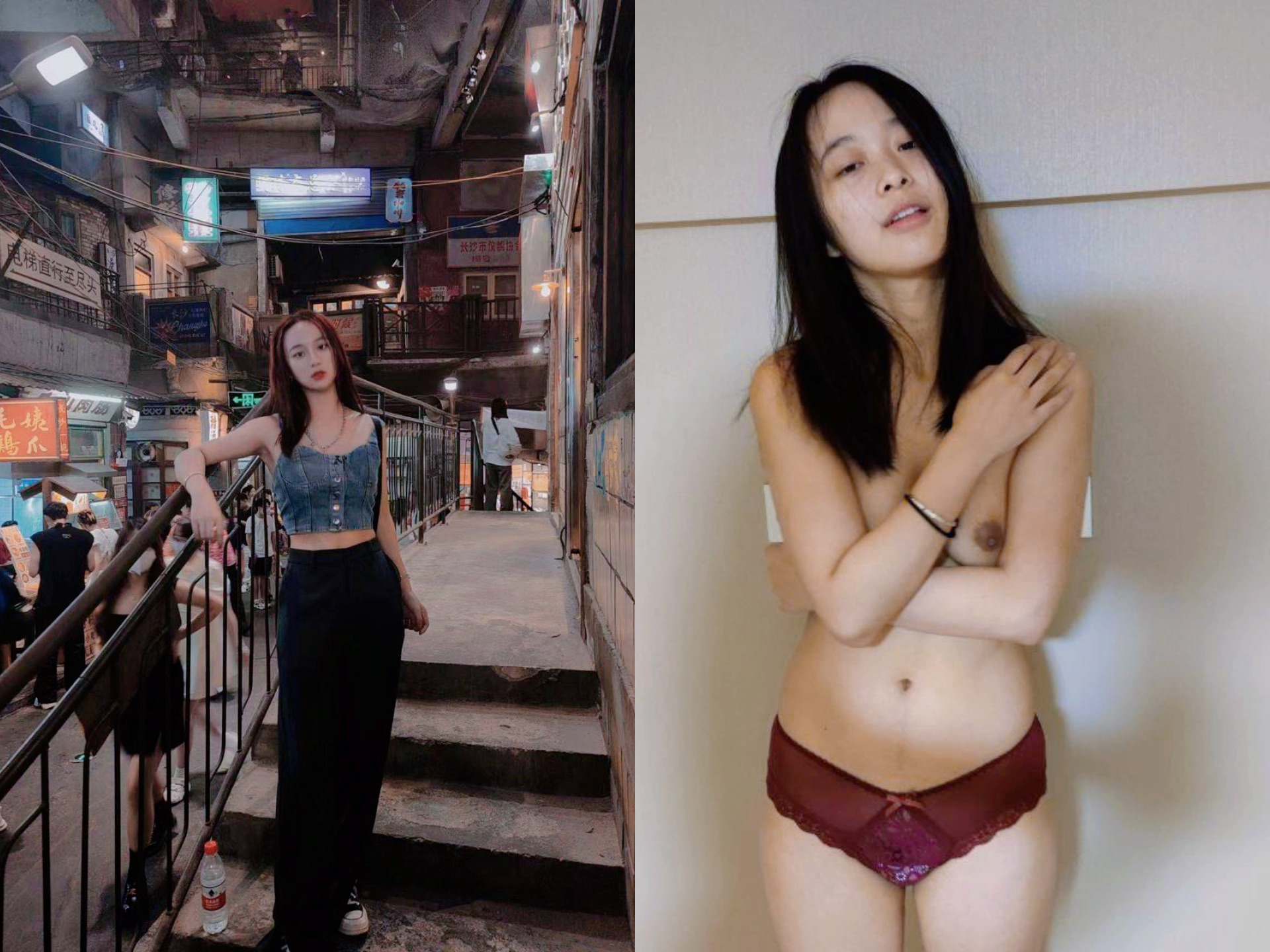 ［雙面女神］露臉反差婊，清純女神VS淫蕩母狗