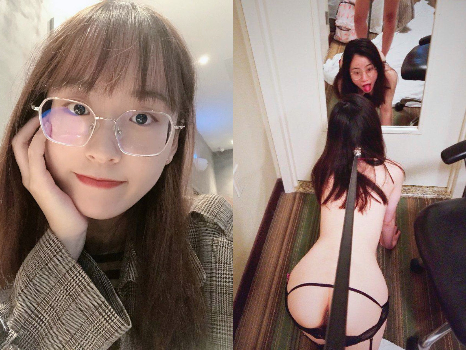 ［雙面女神］露臉反差婊，清純女神VS淫蕩母狗