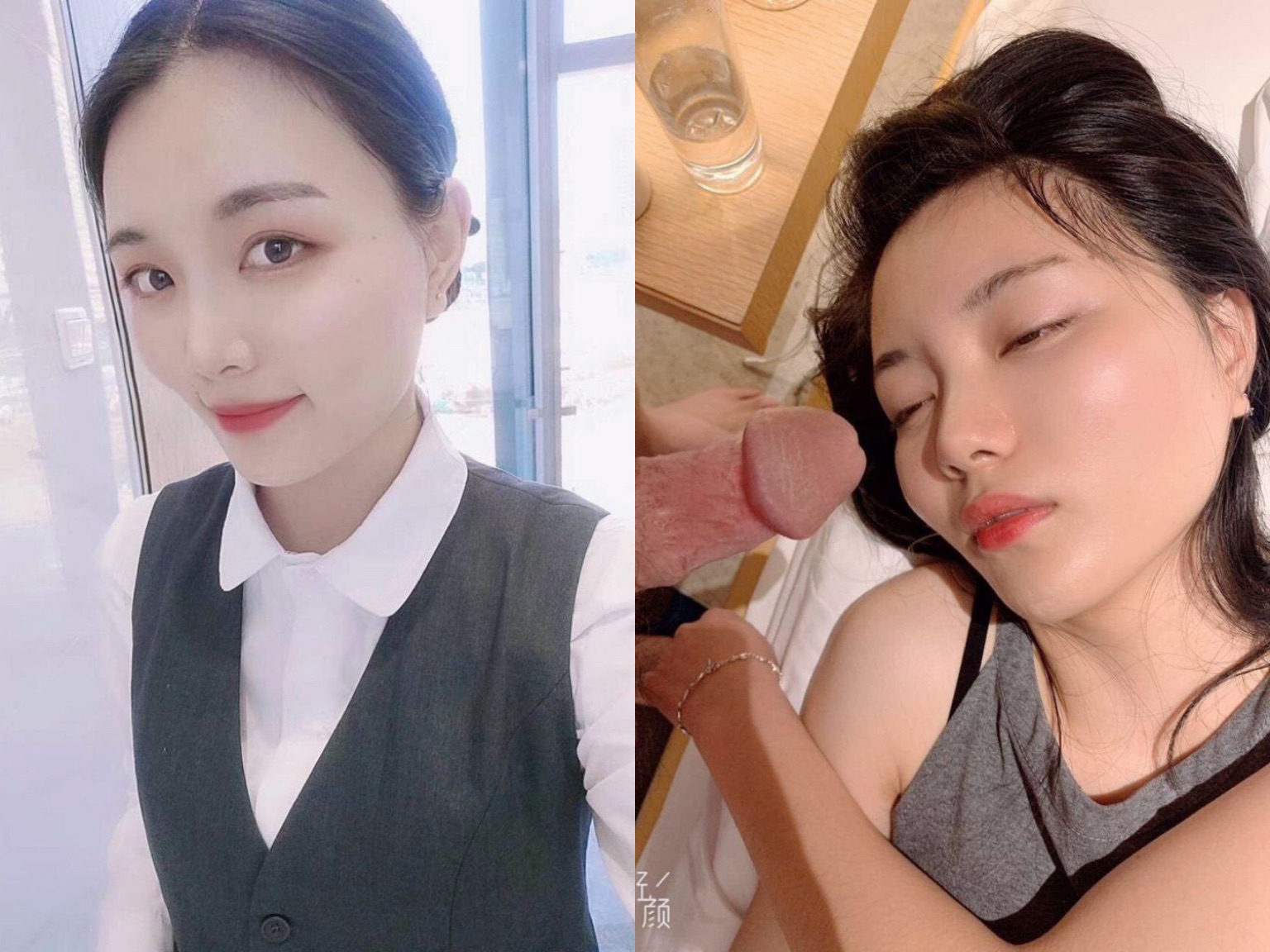 [騷美人]露臉反差婊，清純女神VS淫蕩母狗