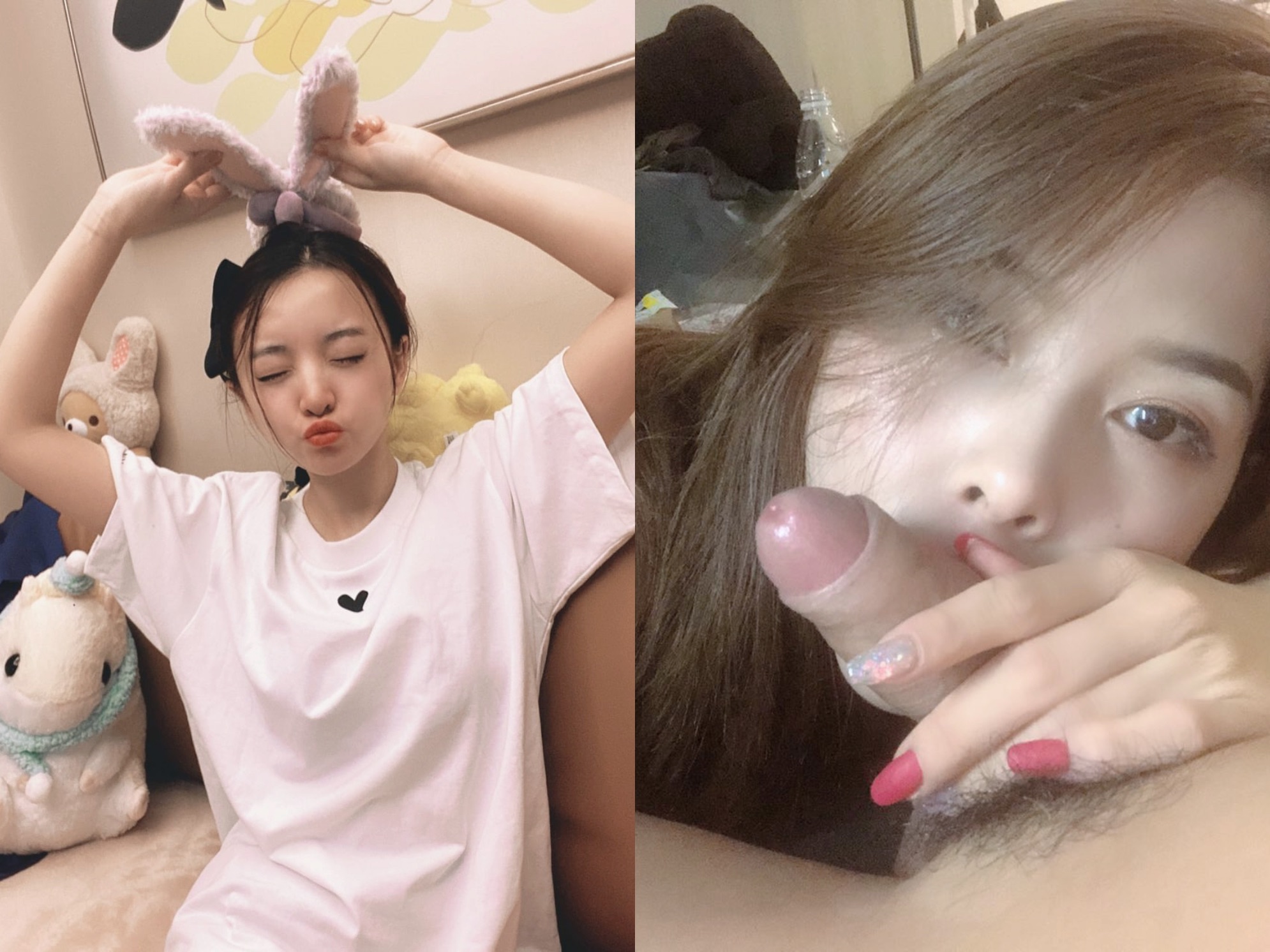 [騷美人]露臉反差婊，清純女神VS淫蕩母狗