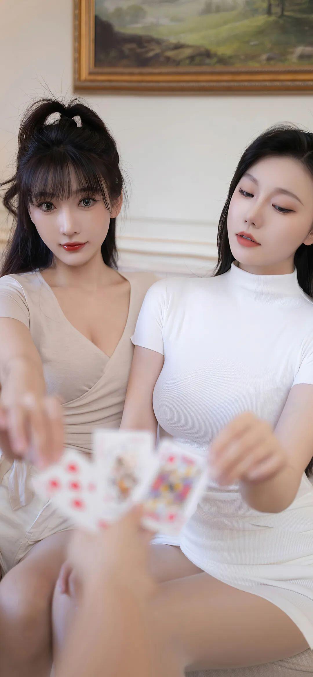 漂亮的妹子湊一起了