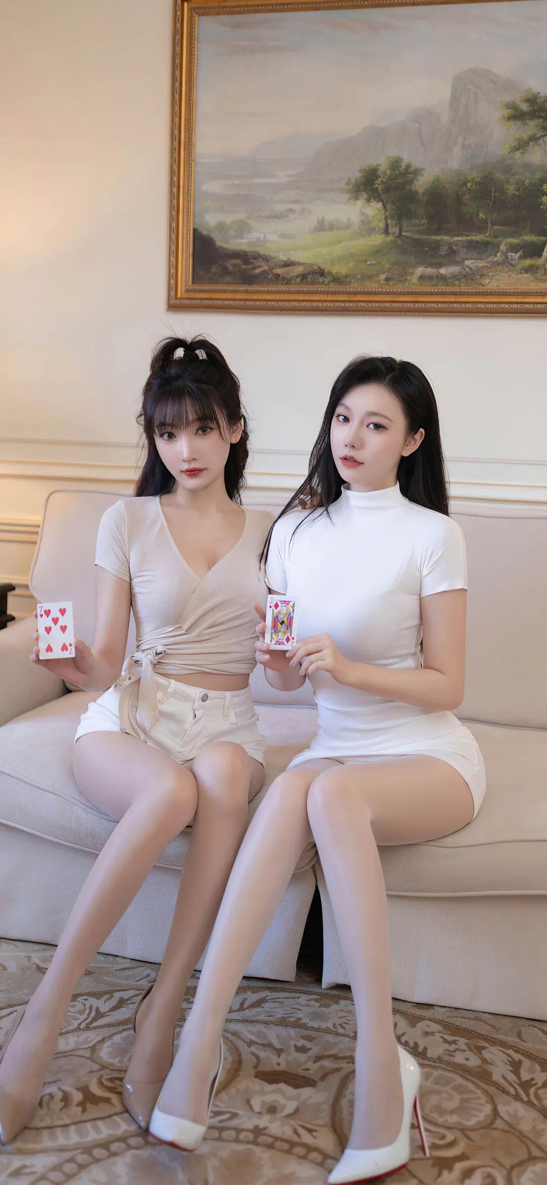 漂亮的妹子湊一起了
